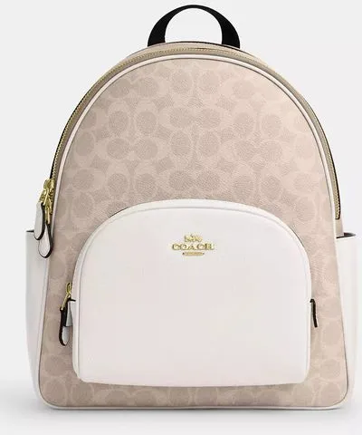 Coach Court Backpack In Signature Canvas