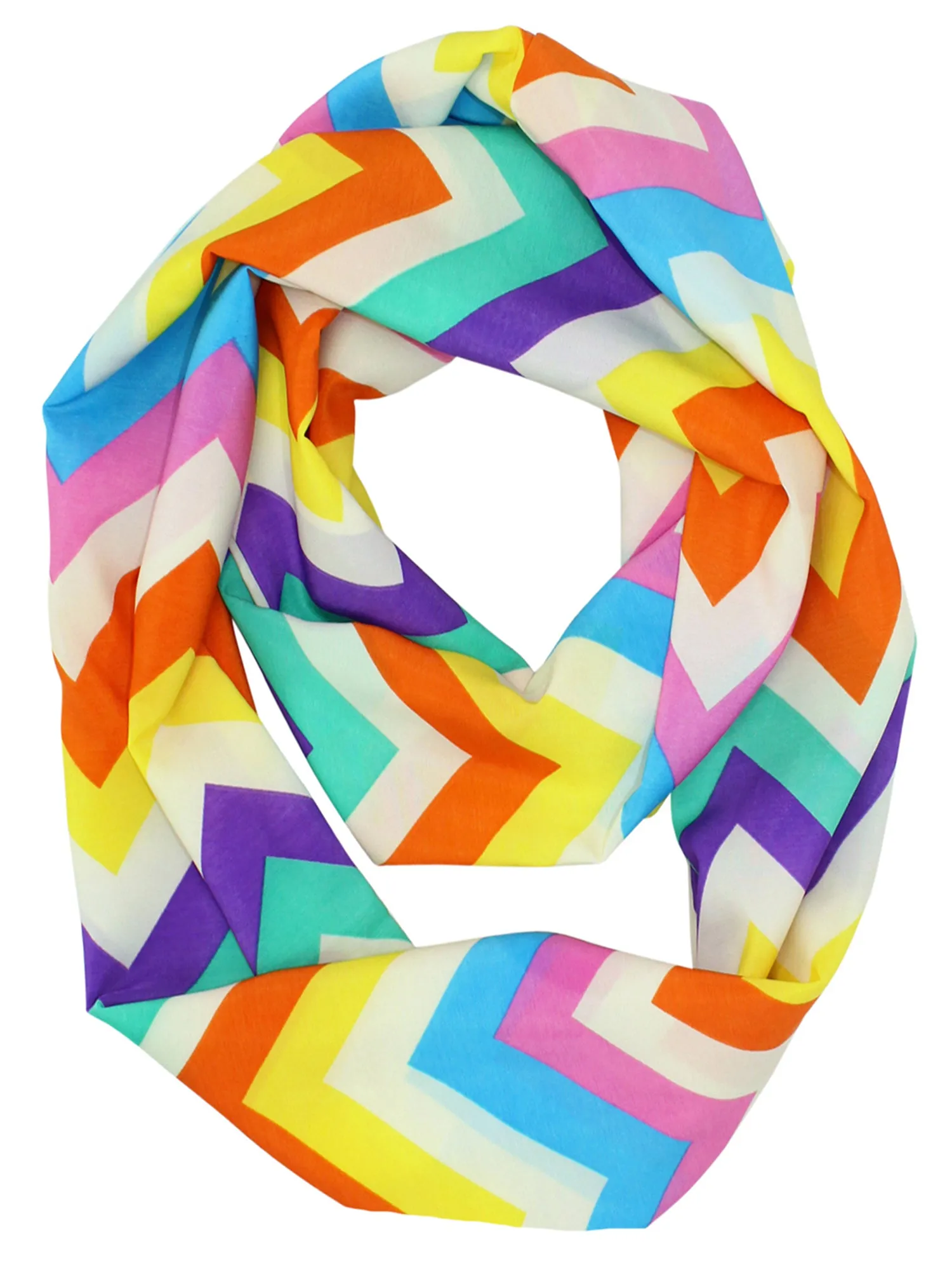 Colorful Chevron Infinity Scarf