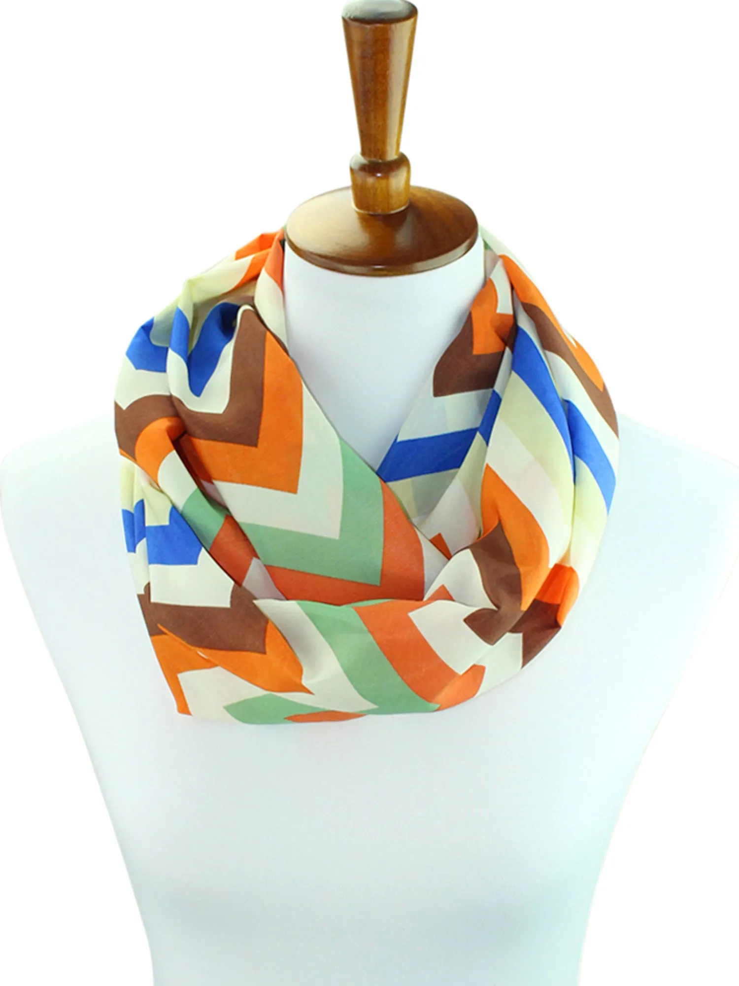 Colorful Chevron Infinity Scarf