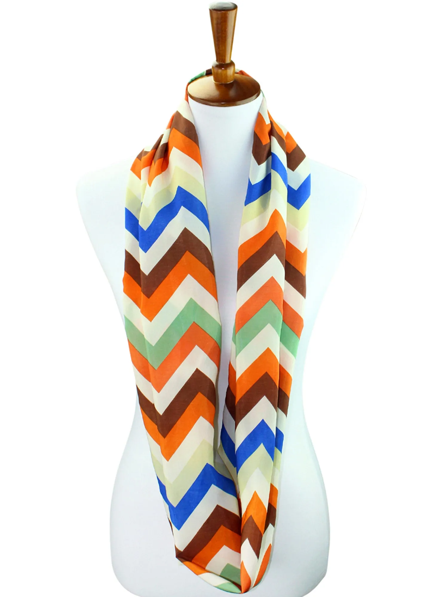 Colorful Chevron Infinity Scarf