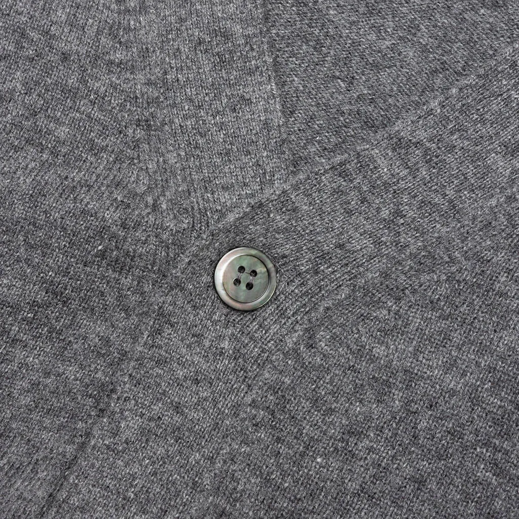 Comme des Garcons PLAY x the Artist Invader Button Cardigan - Grey