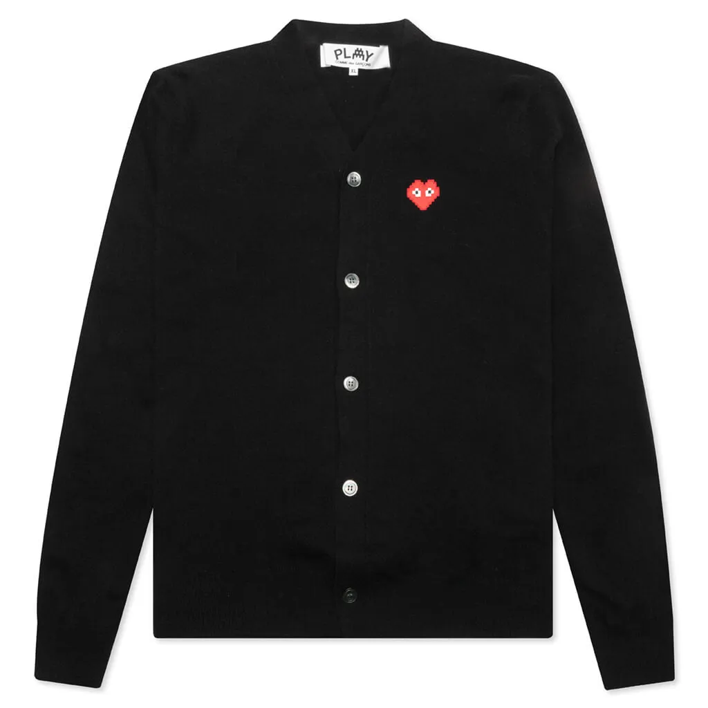 Comme des Garcons PLAY x the Artist Invader Cardigan - Black