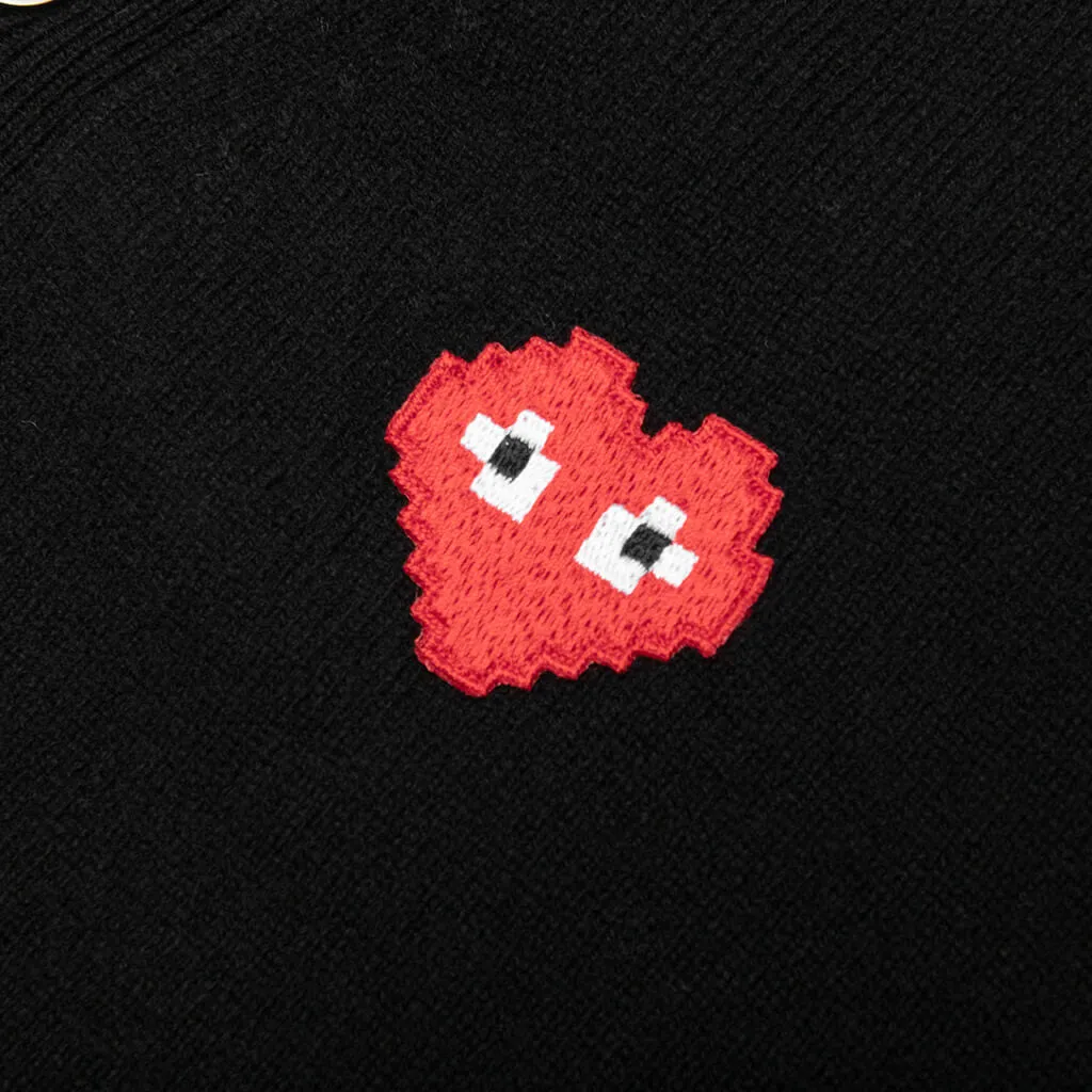 Comme des Garcons PLAY x the Artist Invader Cardigan - Black