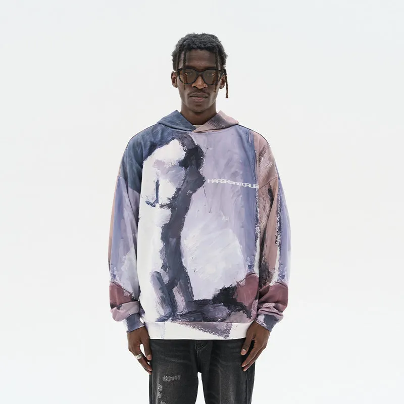 Conceptual Oil Painting Full Print Hoodie