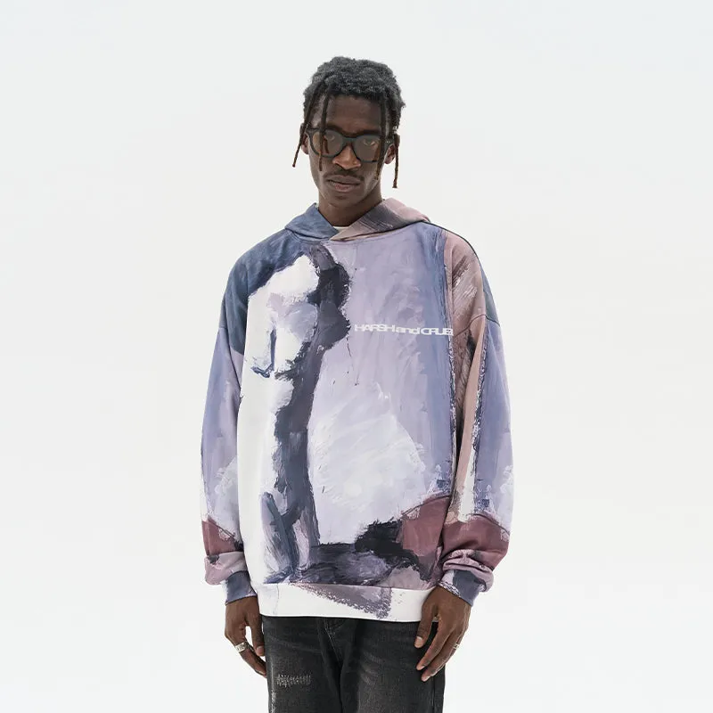 Conceptual Oil Painting Full Print Hoodie