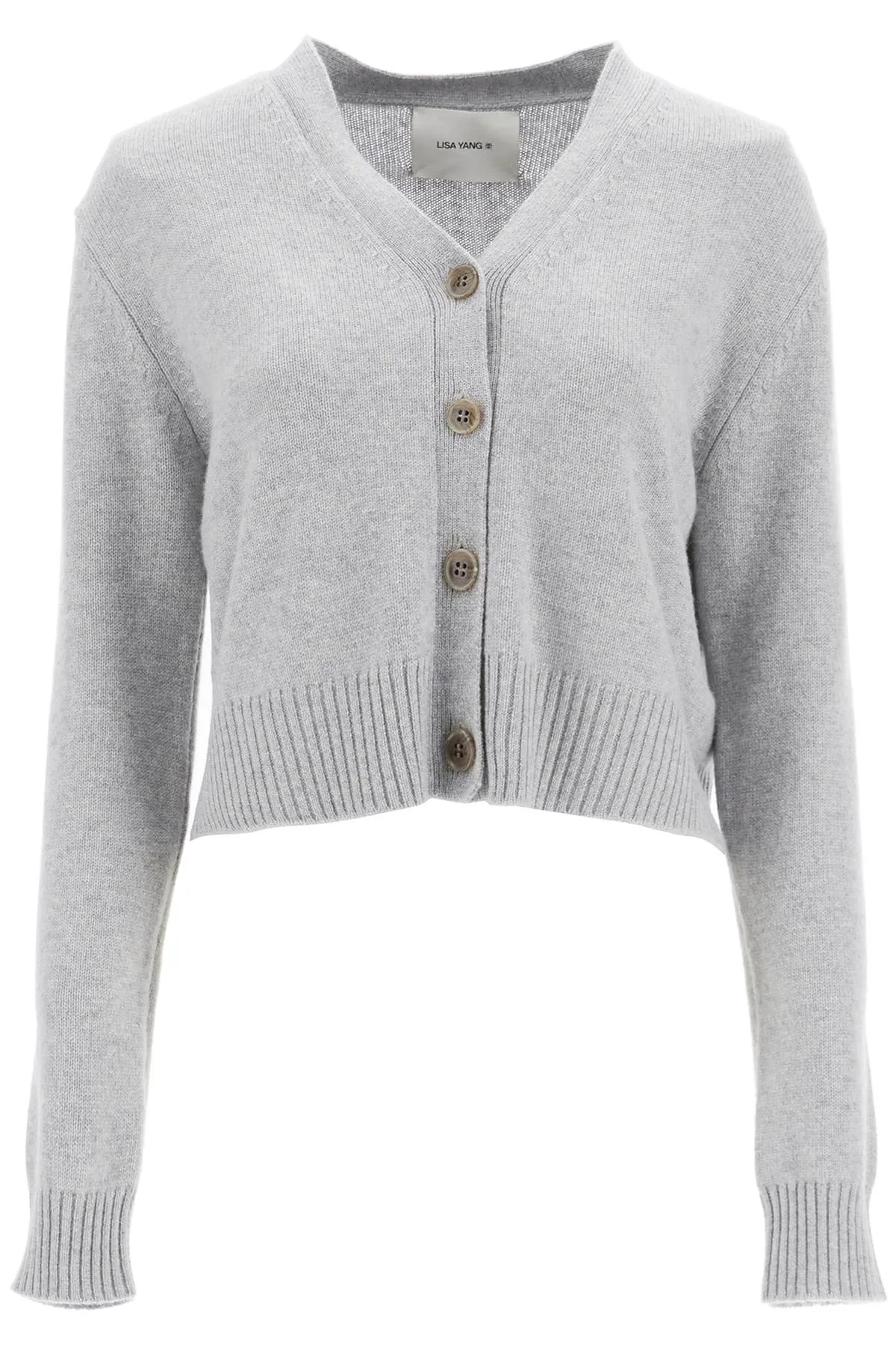 cropped cashmere cardigan ' 2023006 DOVE GREY