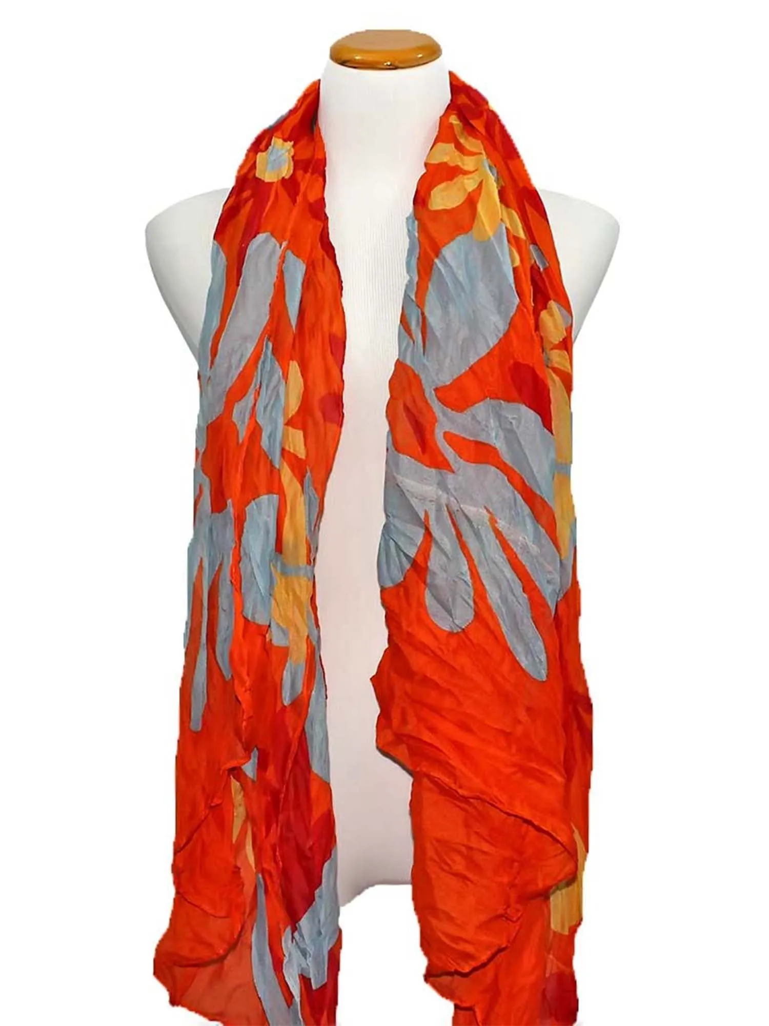 Daisy Print Crinkle Scarf