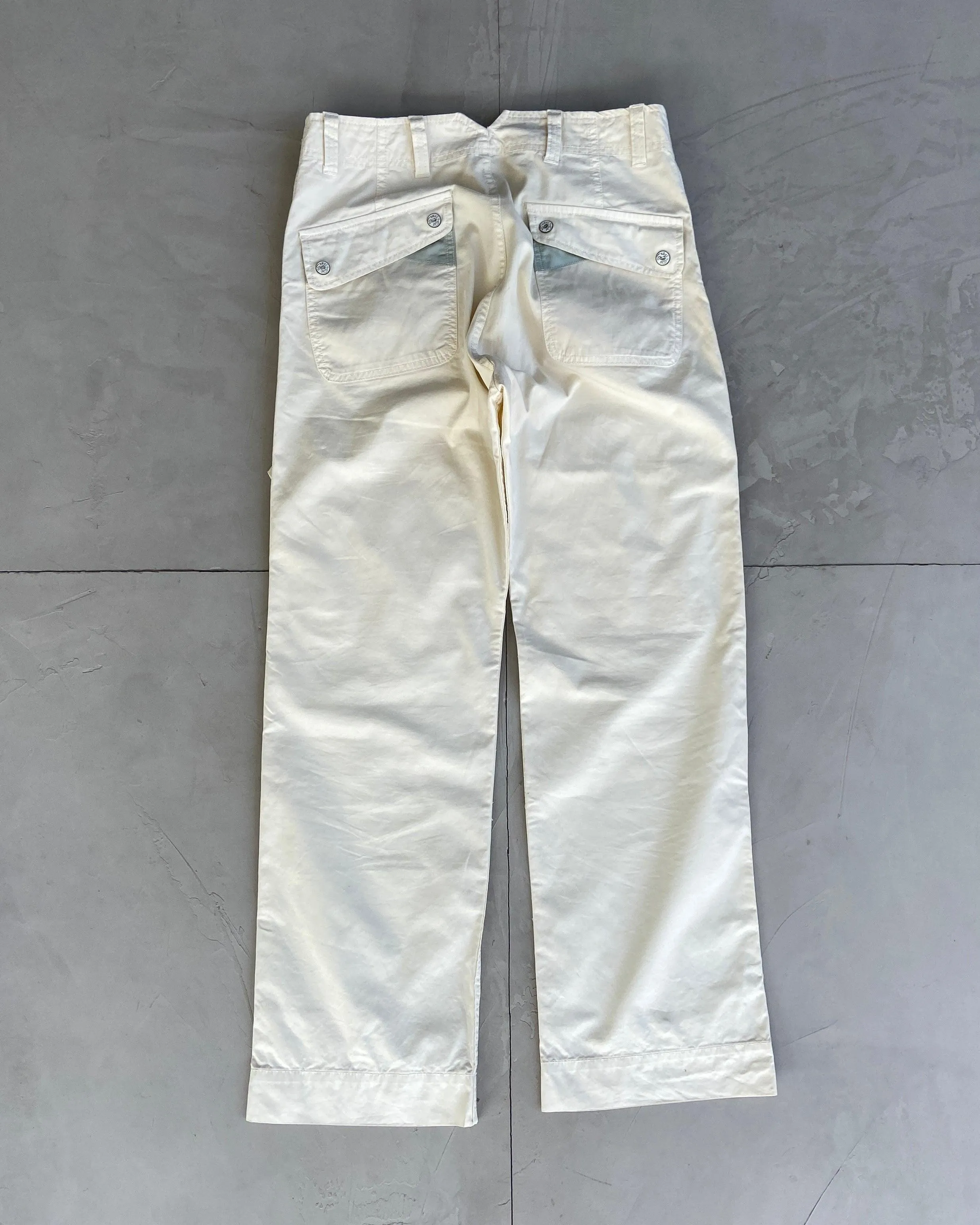 DIESEL 2000'S CREAM CARGO TROUSERS - W29