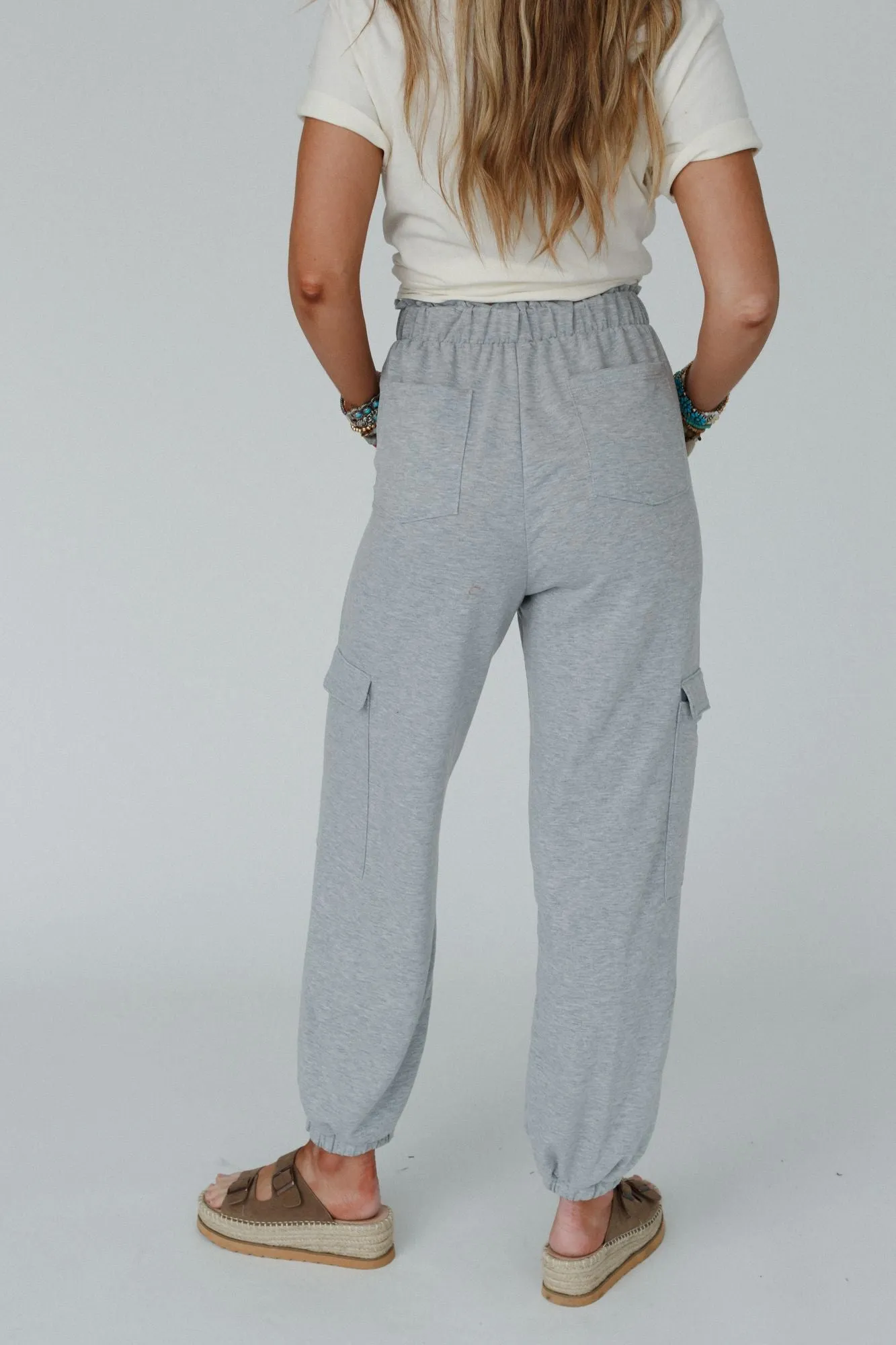 Easy Mornings Cinched Pants - Heather Gray