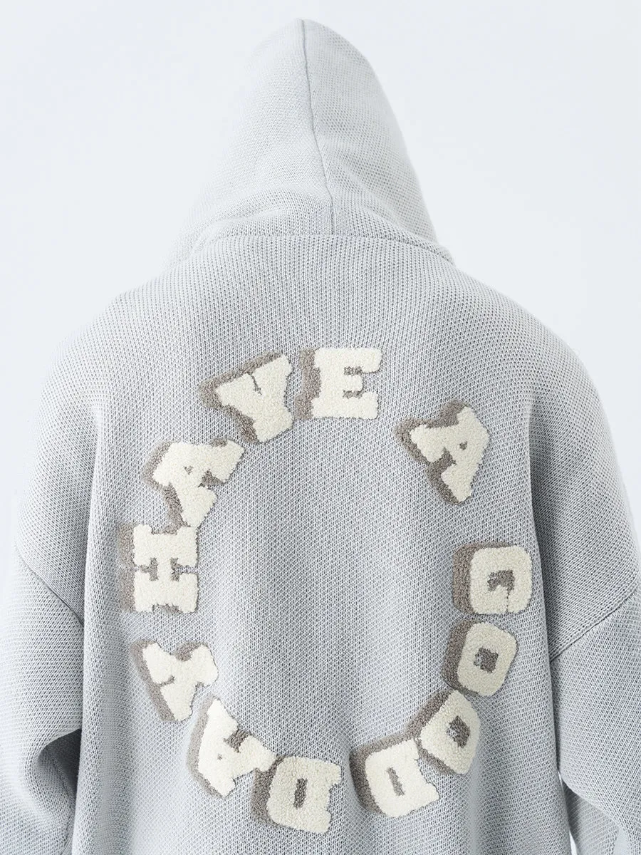 Embroidered Ring Logo Hoodie