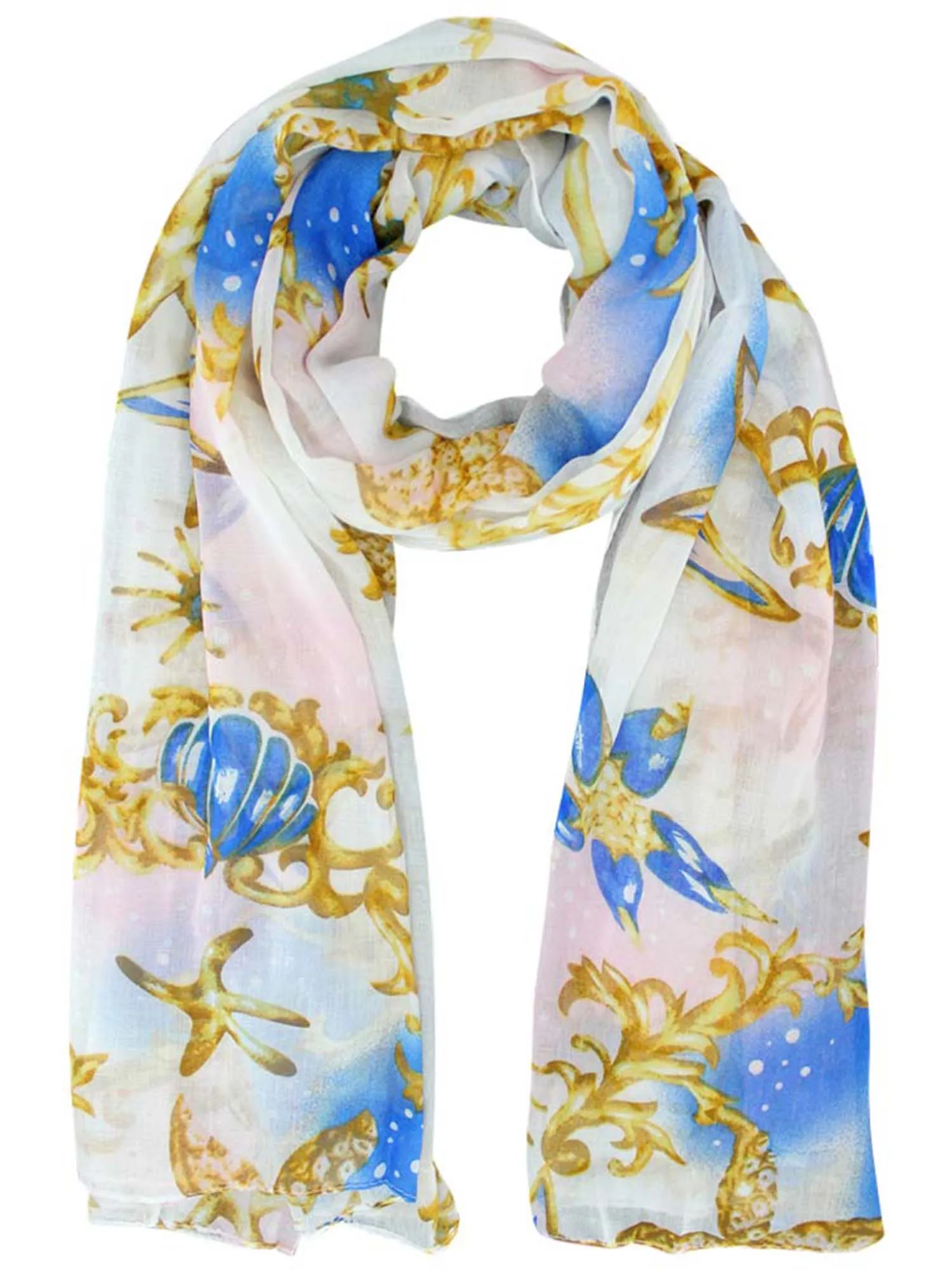 Fantasy Print Whimsical Summer Scarf