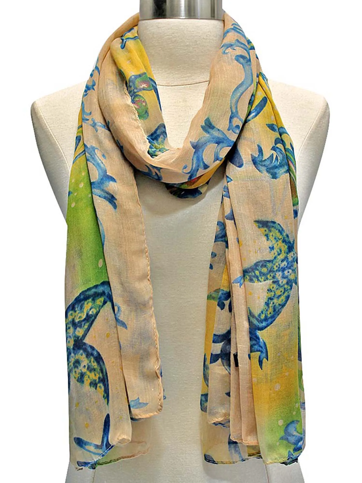 Fantasy Print Whimsical Summer Scarf