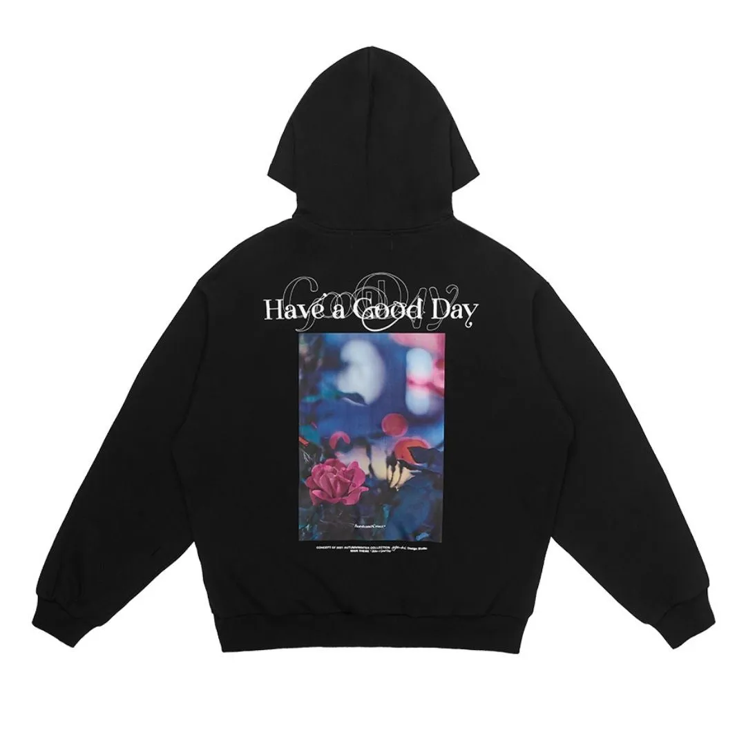 Flowers Photo Print Hoodie