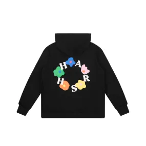 Foam Print Flowers Hoodie