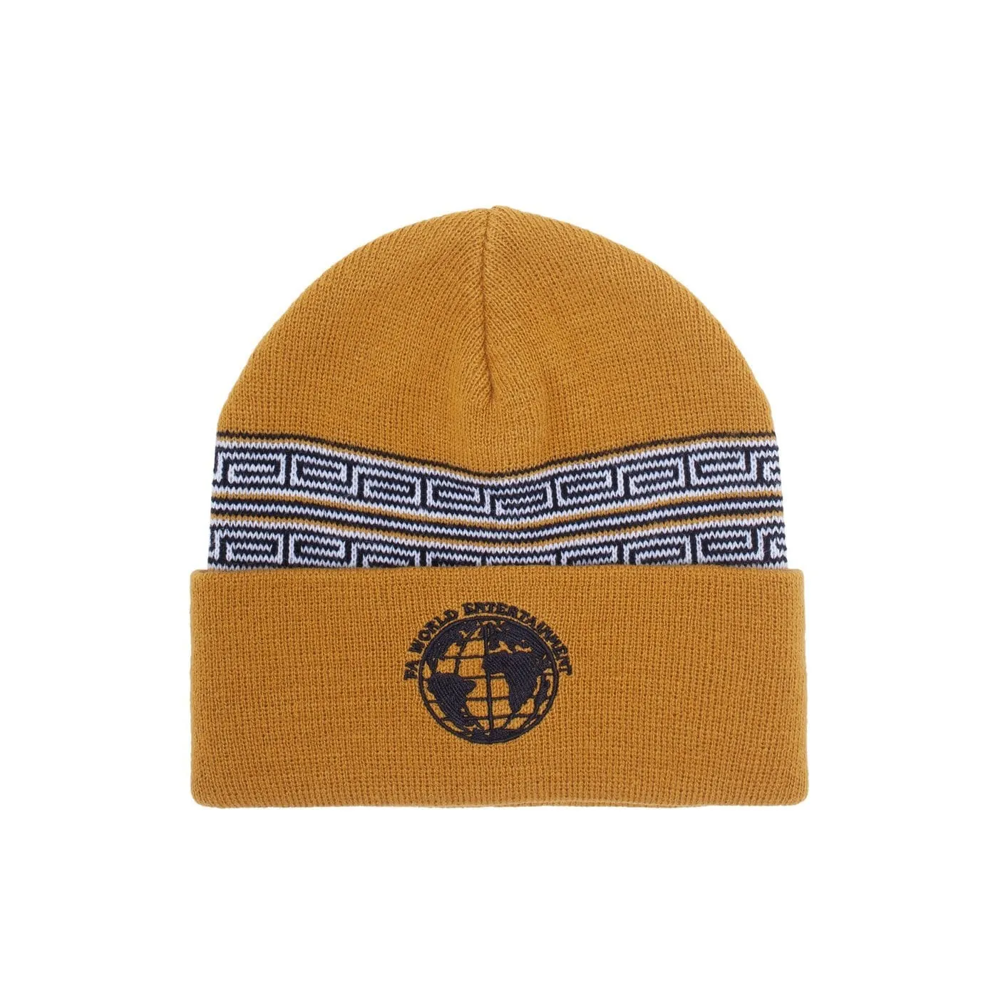 Fucking Awesome Greek Cuff Beanie Gold