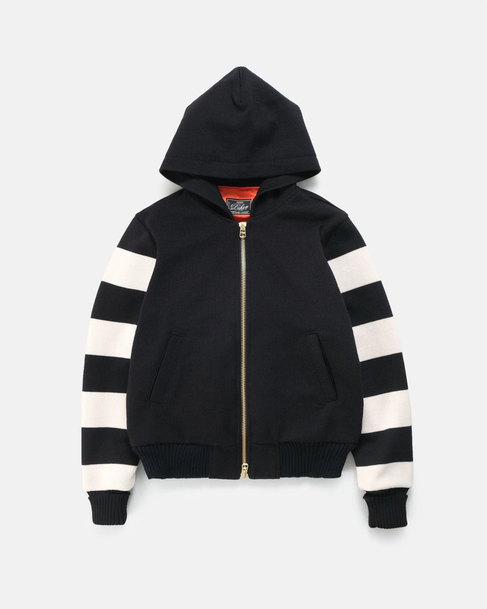 Full-Throttle Striped Moto-Hoodie