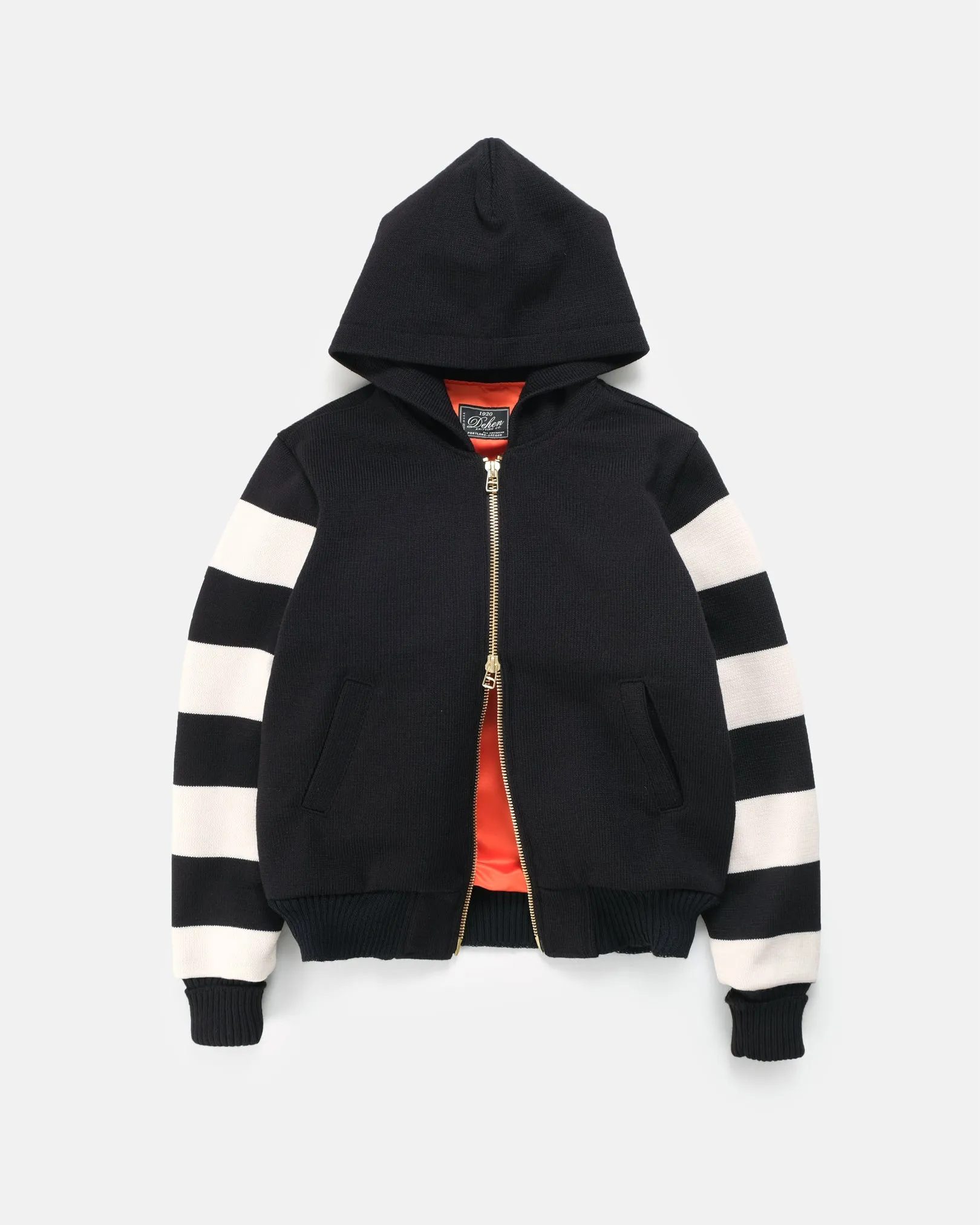 Full-Throttle Striped Moto-Hoodie