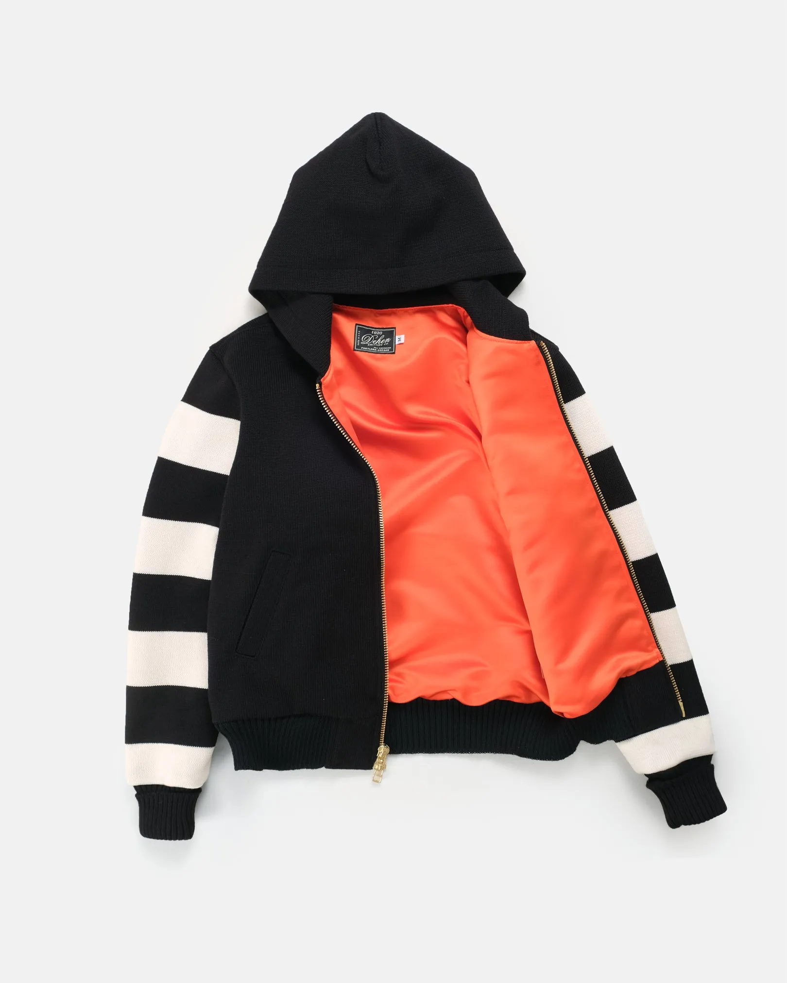 Full-Throttle Striped Moto-Hoodie