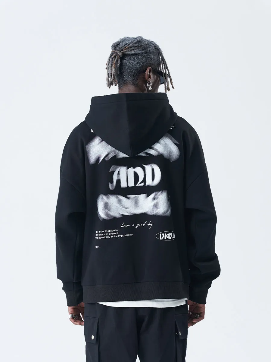 Fuzzy Logo Hoodie