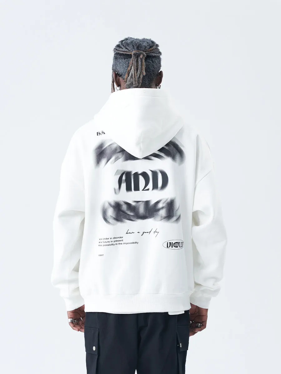 Fuzzy Logo Hoodie