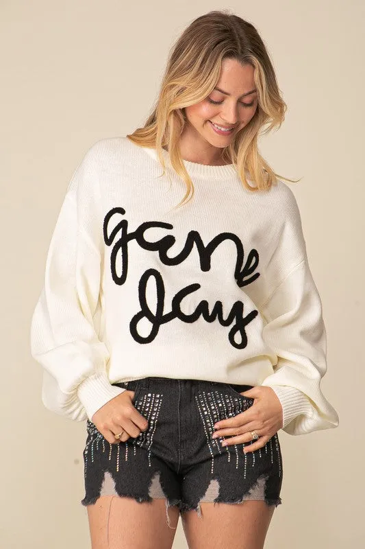 Game Day Long Sleeve Crew Neck Sweater