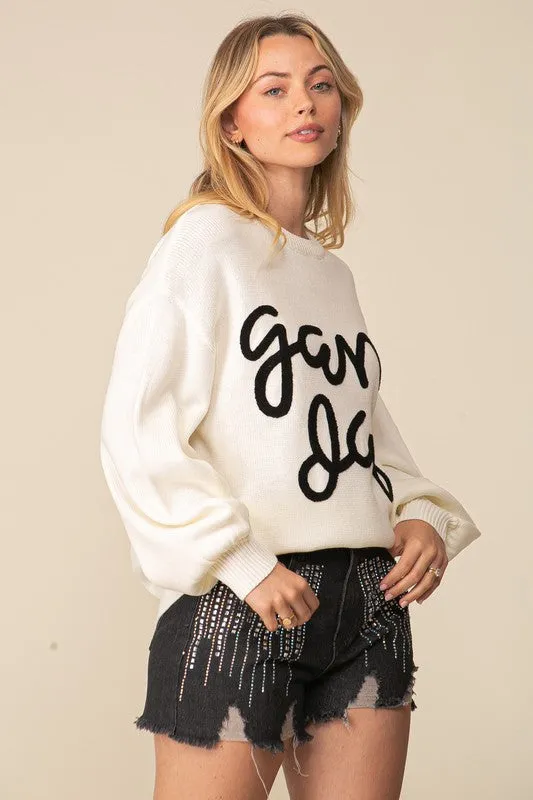 Game Day Long Sleeve Crew Neck Sweater