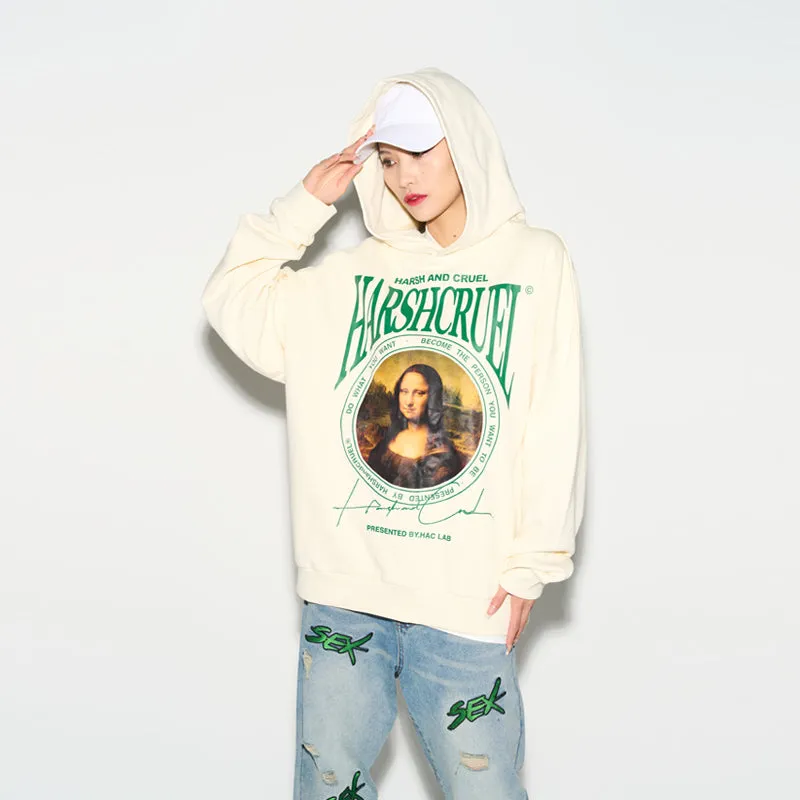 Gioconda Logo Ring Printed Hoodie