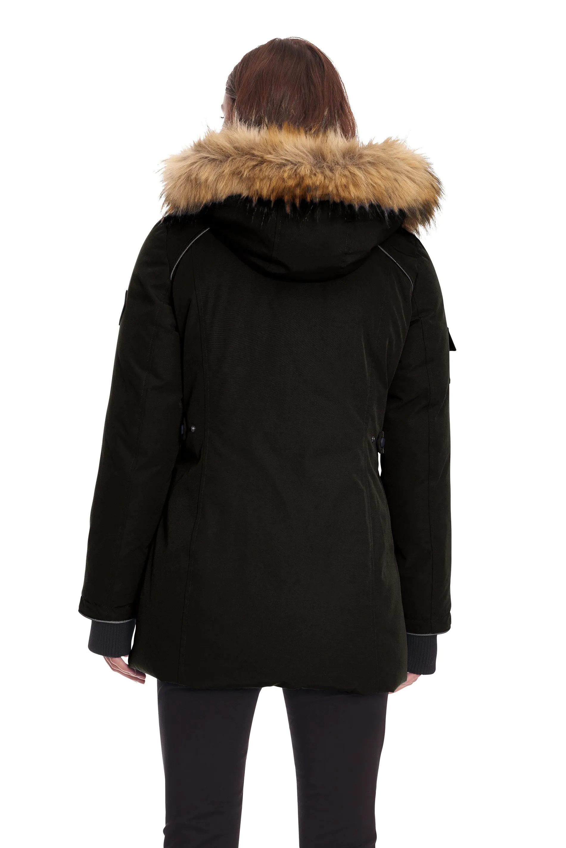 GLACIER | WOMEN'S VEGAN DOWN (RECYCLED) PARKA, BLACK