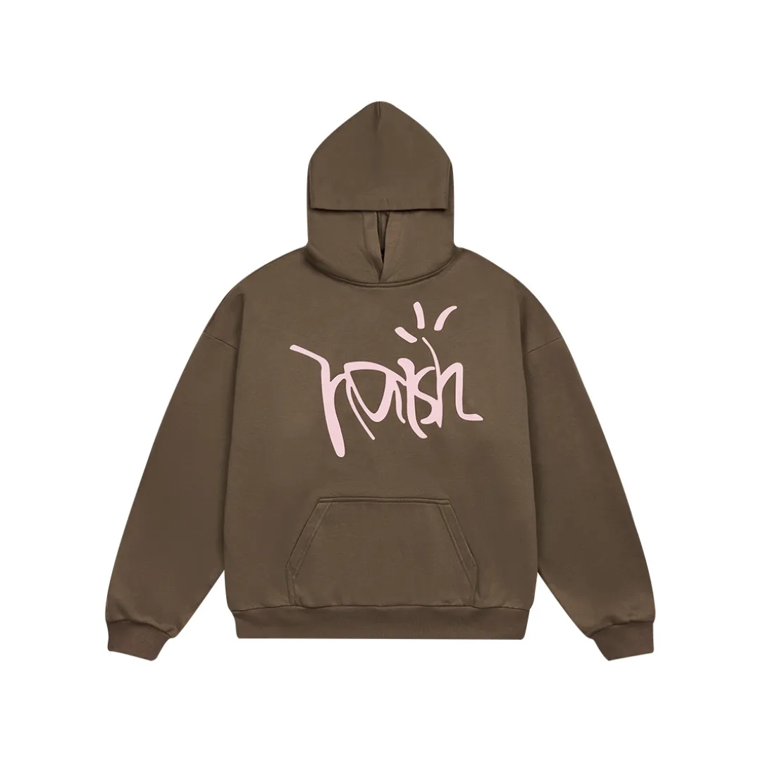 Handpainted Logo Printed Hoodie