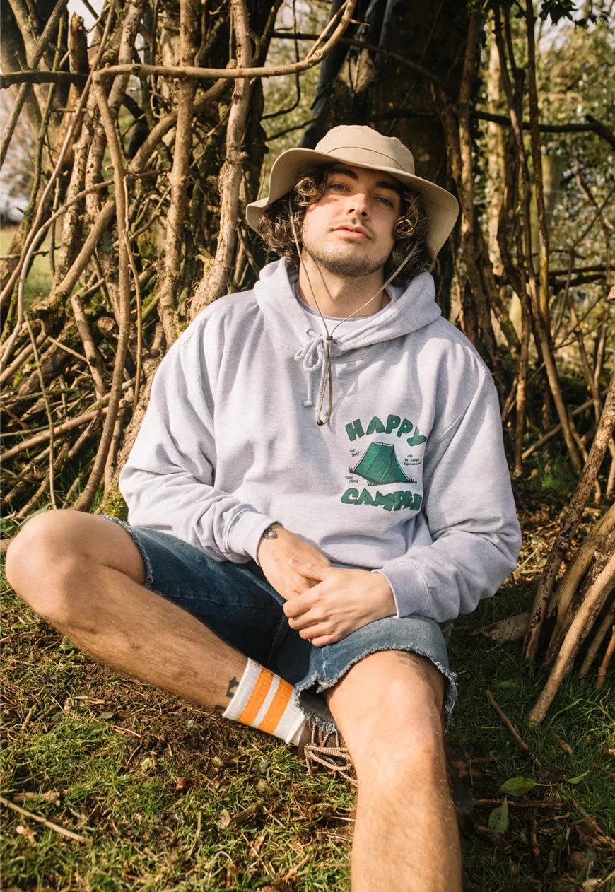 Happy Camper Men's Slogan Hoodie