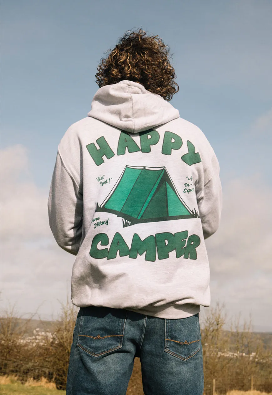 Happy Camper Men's Slogan Hoodie