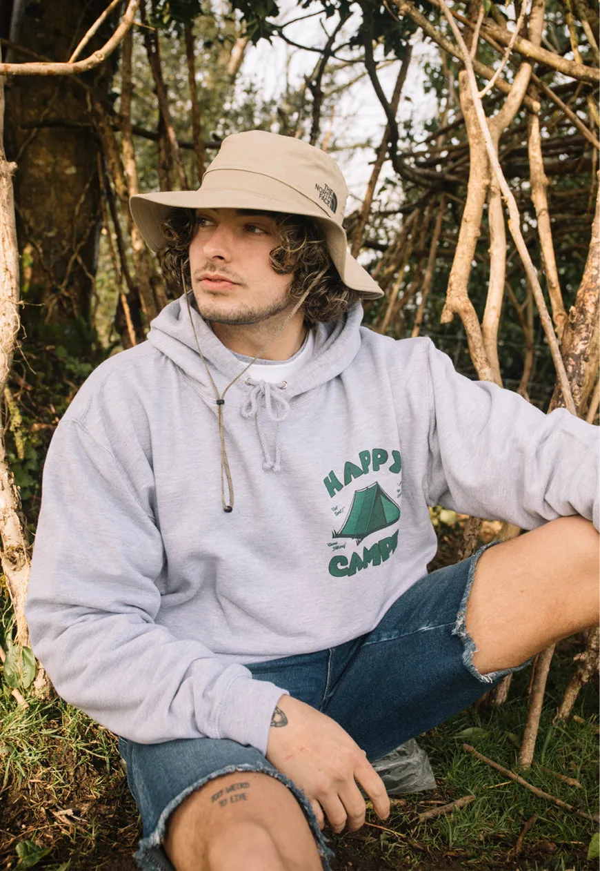 Happy Camper Men's Slogan Hoodie