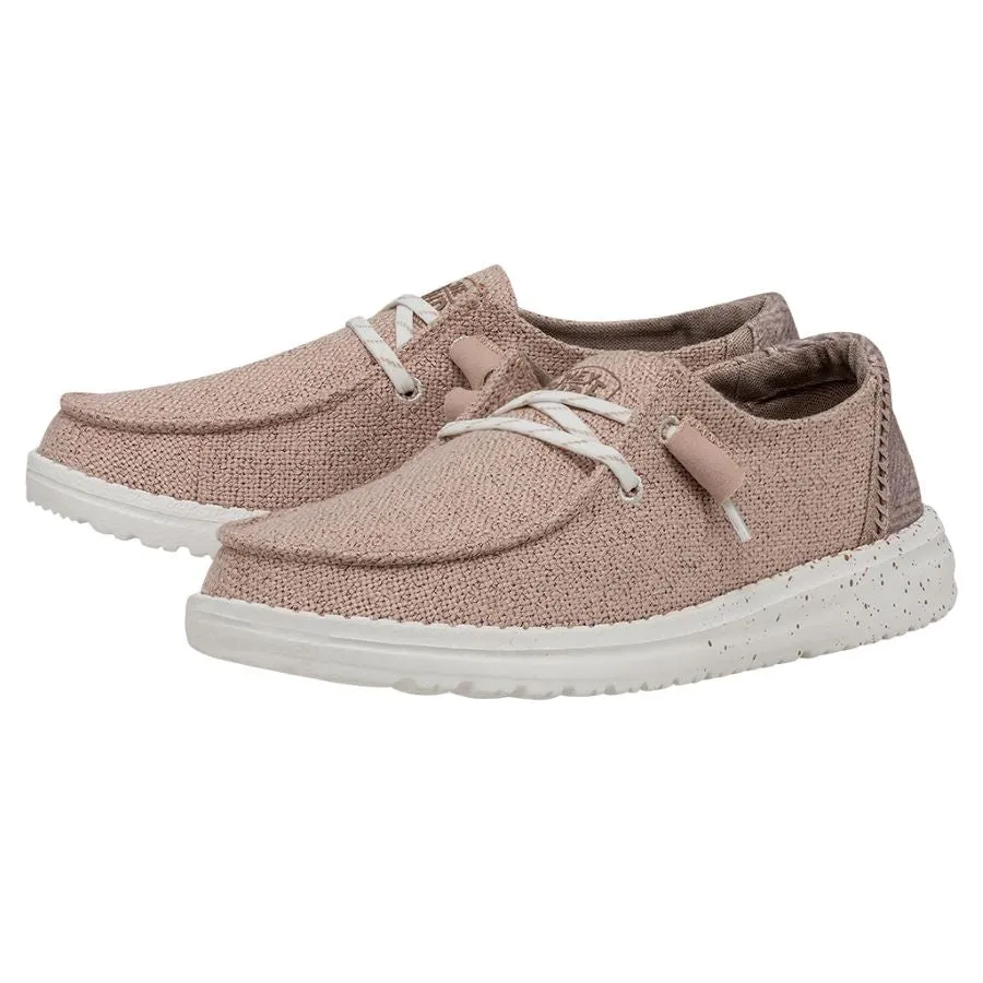 Hey Dude Women’s Wendy Woven Slip On Shoes-Blush