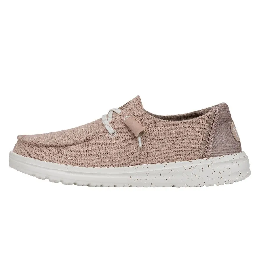 Hey Dude Women’s Wendy Woven Slip On Shoes-Blush