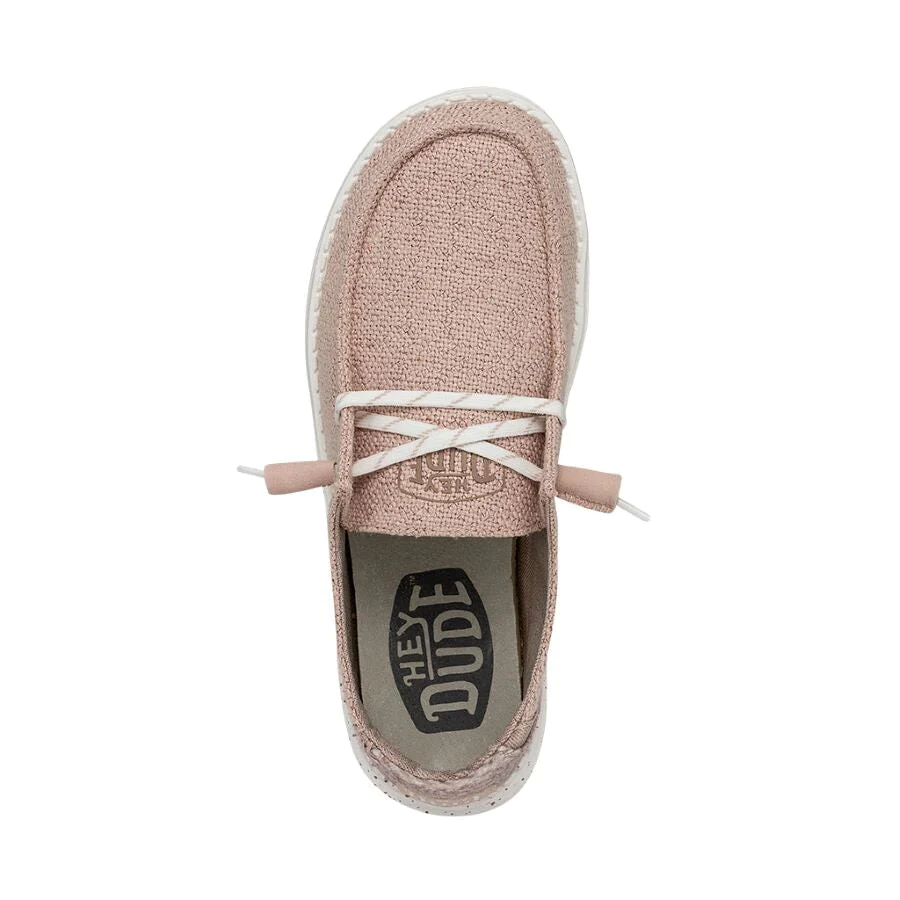 Hey Dude Women’s Wendy Woven Slip On Shoes-Blush