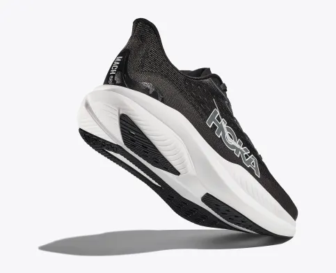 Hoka Women’s Mach 6 Athletic Shoes-Black/White