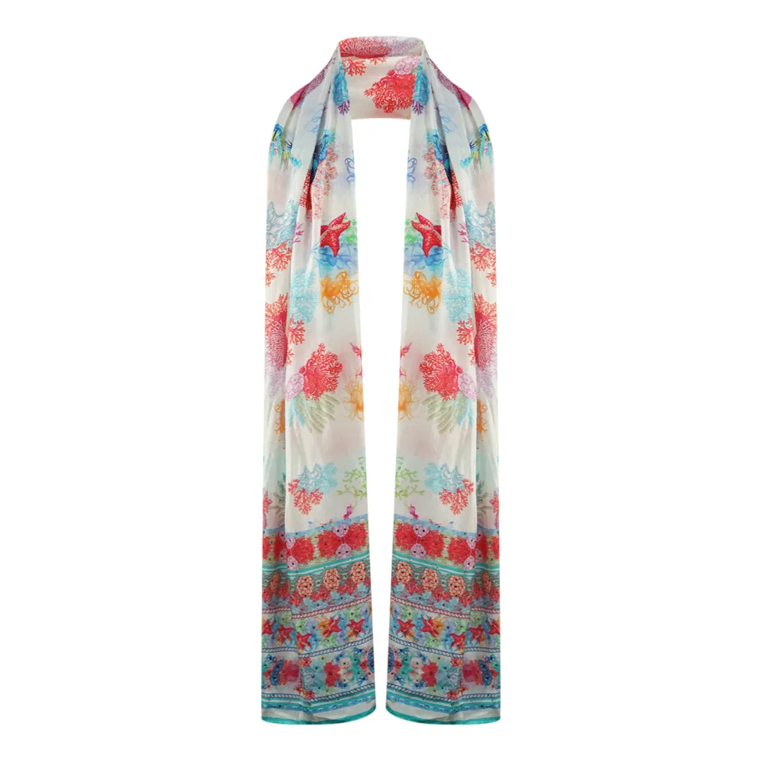 Inoa Bonaire Reef 1202116 Multicoloured Long Rectangular Scarf