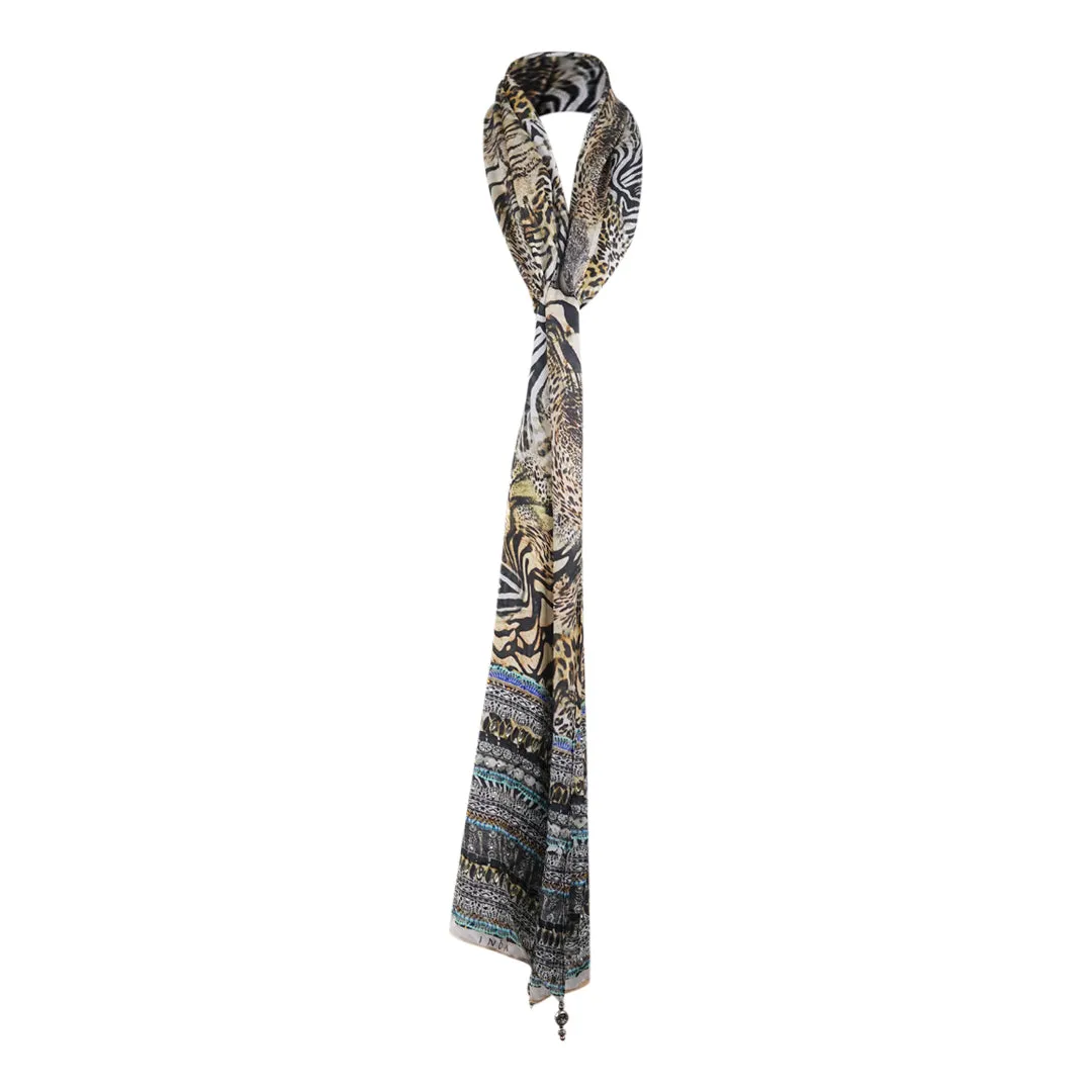 Inoa Savannah 12008 Grey Long Rectangular Scarf