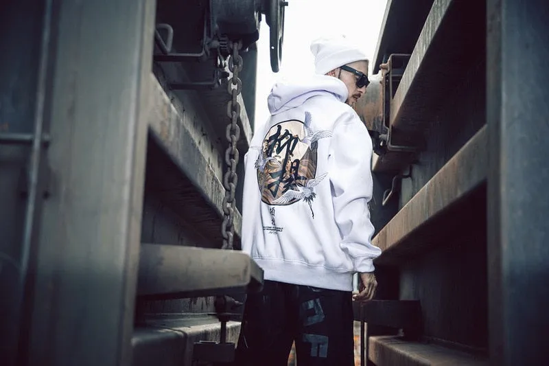 Japanese Goose Hoodie (White/Black)