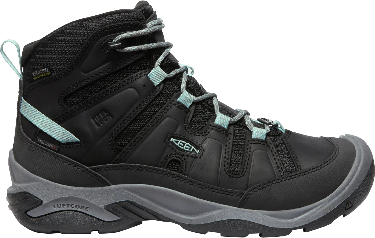 Keen Circadia Mid Polar Boot Black Cloud Blue Women's