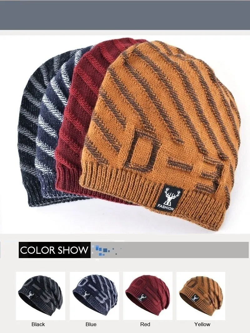 Knitted Crochet Winter Beanies for Men and Women