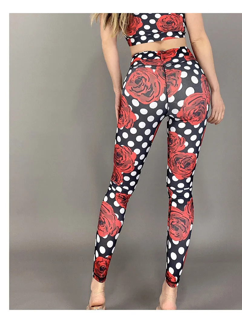 La Fitwear Legging Belt Dots Rose Belt