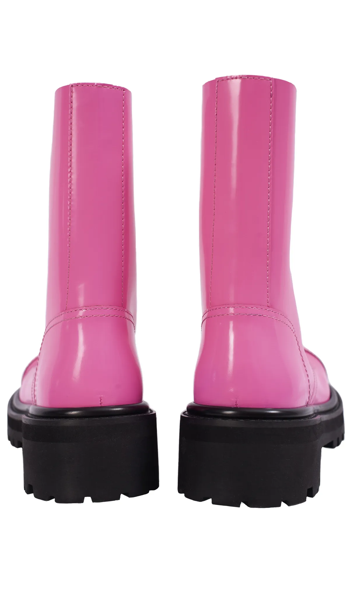 Leather Boots - Pink