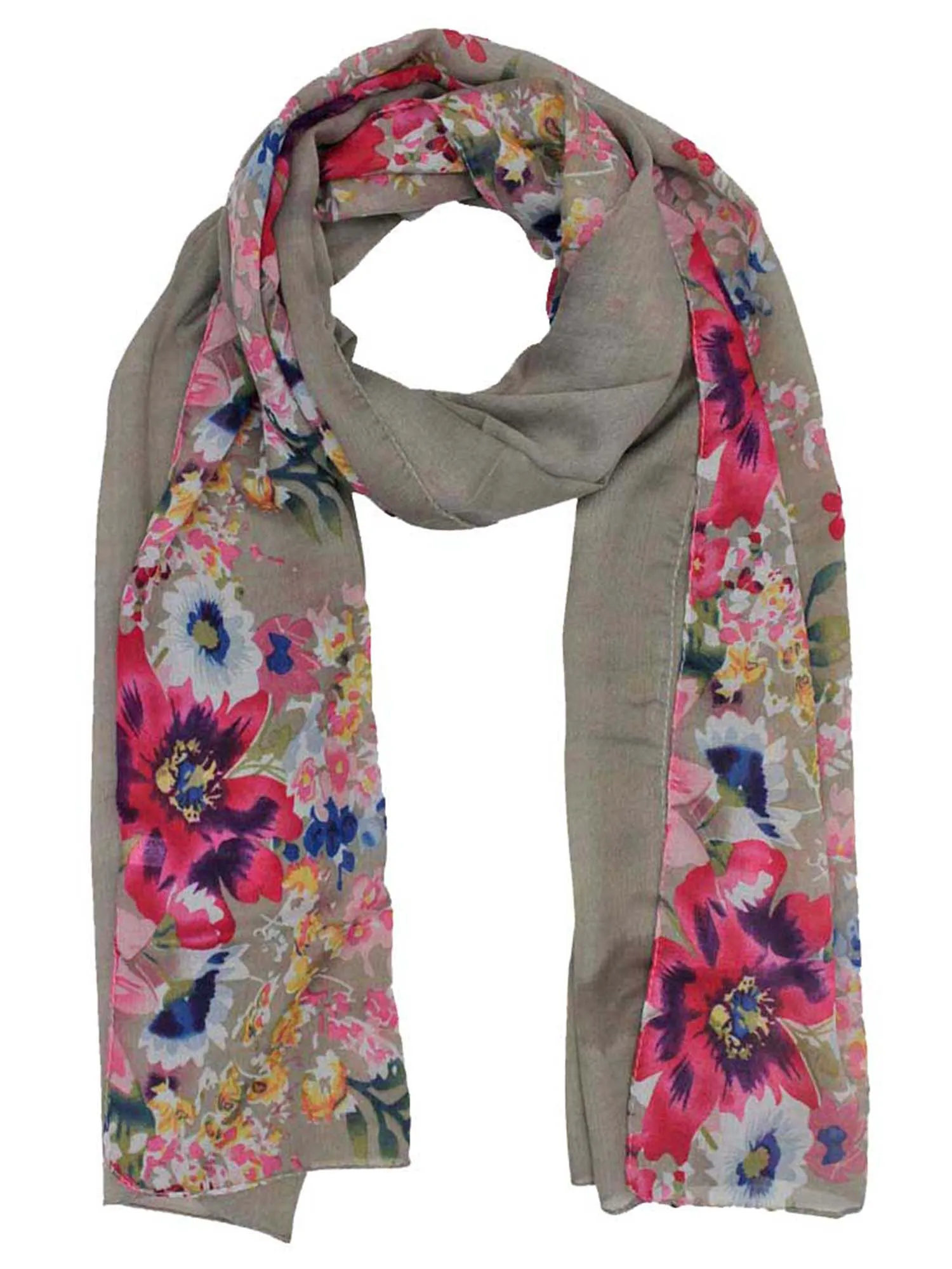 Lightweight Summer Blossoms Scarf Wrap