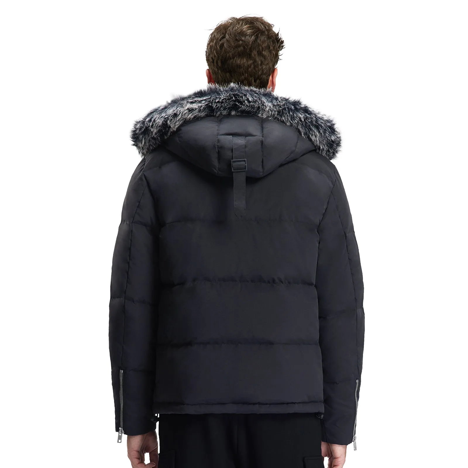 Mens Down parka Winter Hooded Coat