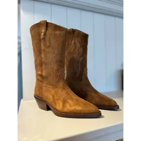 Midwestern Suede Cowboy Boot