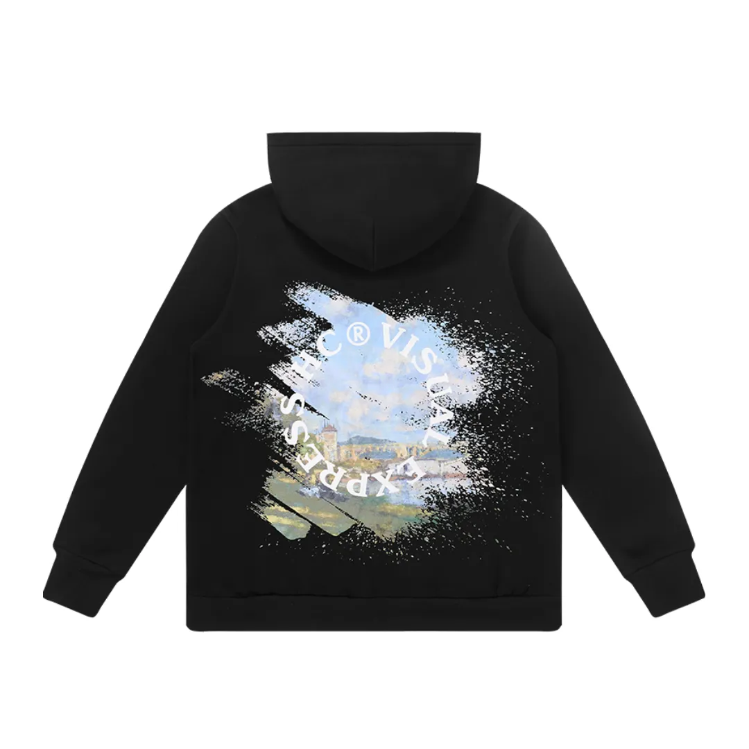 Monet Oil Painting Circle Hoodie