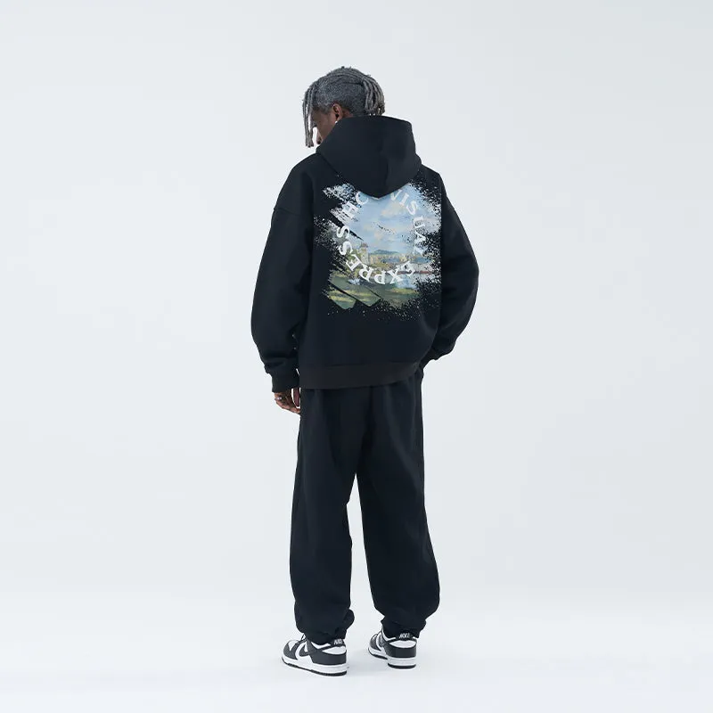 Monet Oil Painting Circle Hoodie