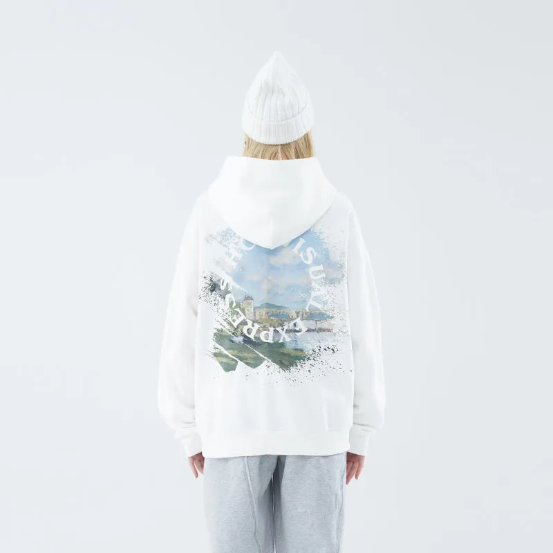 Monet Oil Painting Circle Hoodie