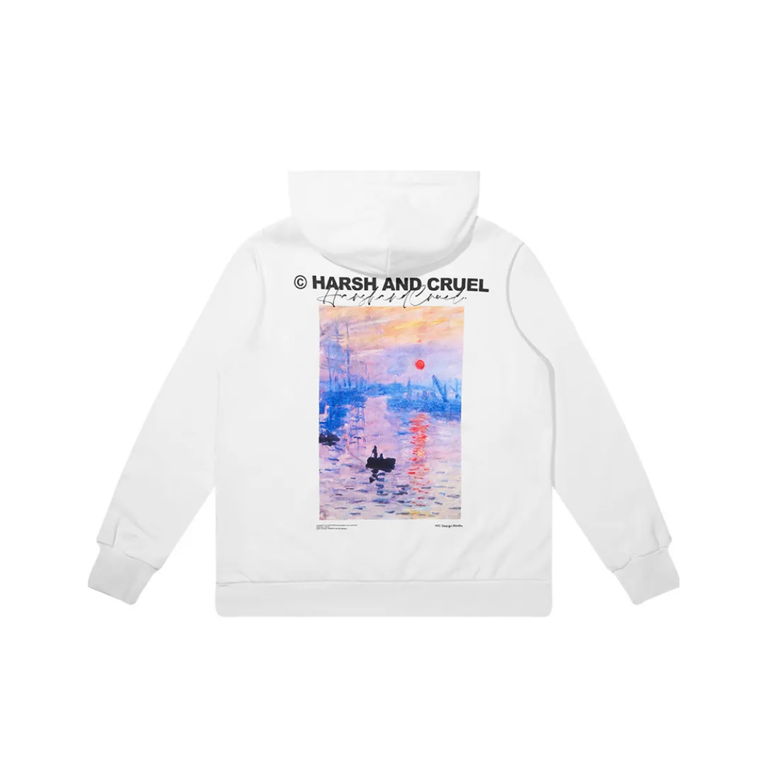 Monet Sunset Oil Painting Hoodie